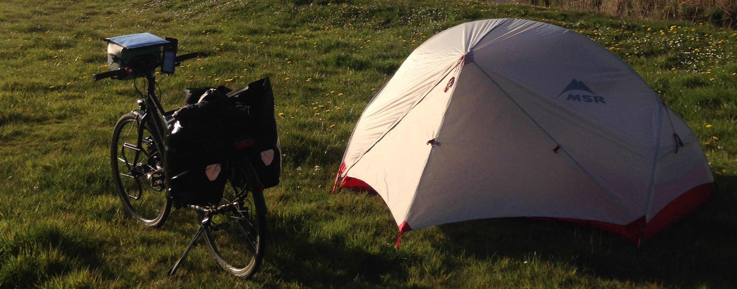 bike and tent